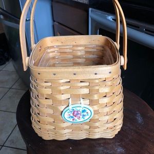 Longaberger tiny tote basket
